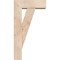 Ekena Millwork Traditional Block Smooth Bracket w/ Offset Brace, Douglas Fir, 5 1/2"W x 14"D x 26"H BKT0604X14X26TRA05SDF - alternate 2